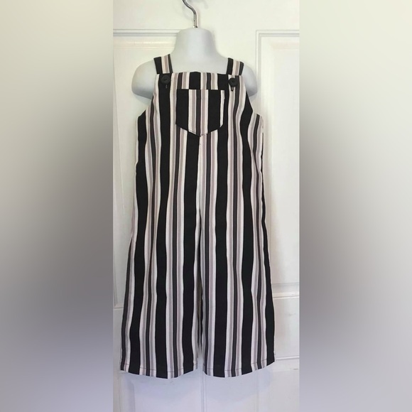 NWOT Size 2 Custom Sewn stripe jumper/Overalls from 1981 vintage pattern - Picture 2 of 6